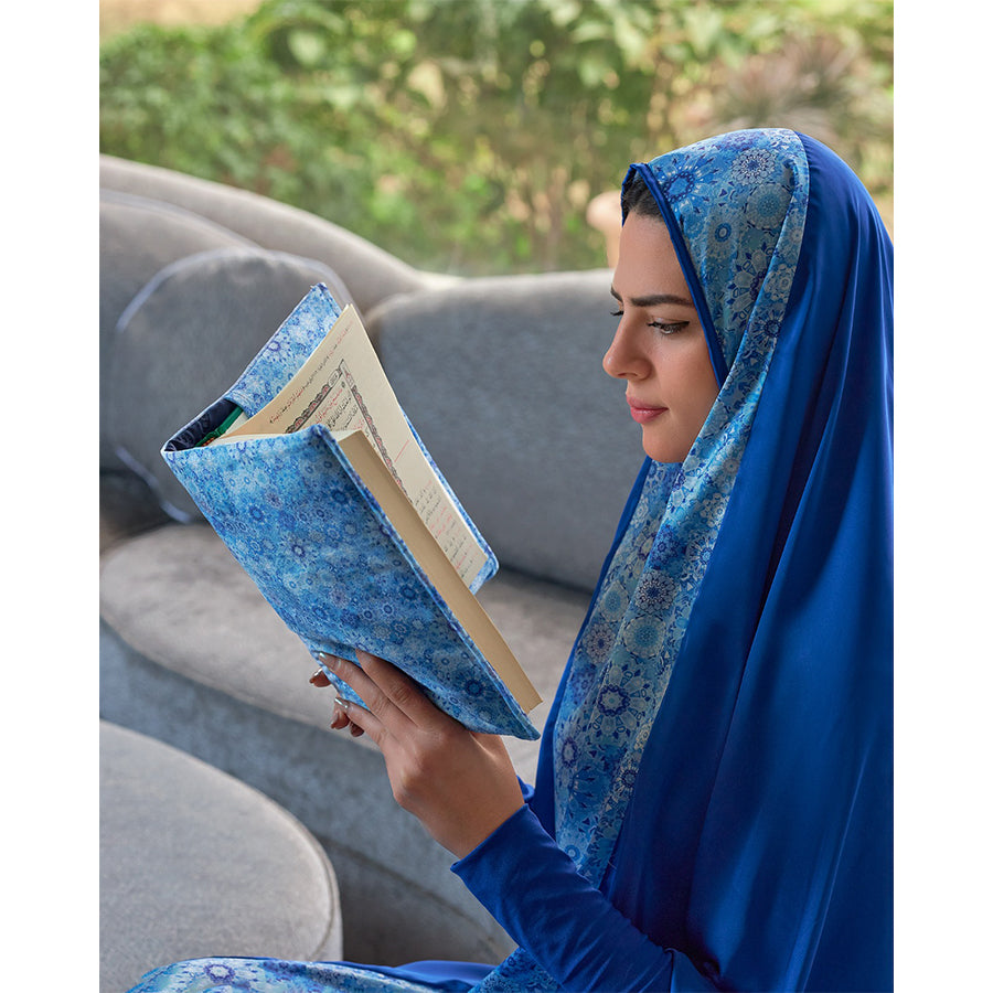 Blue Floral Full praying set .