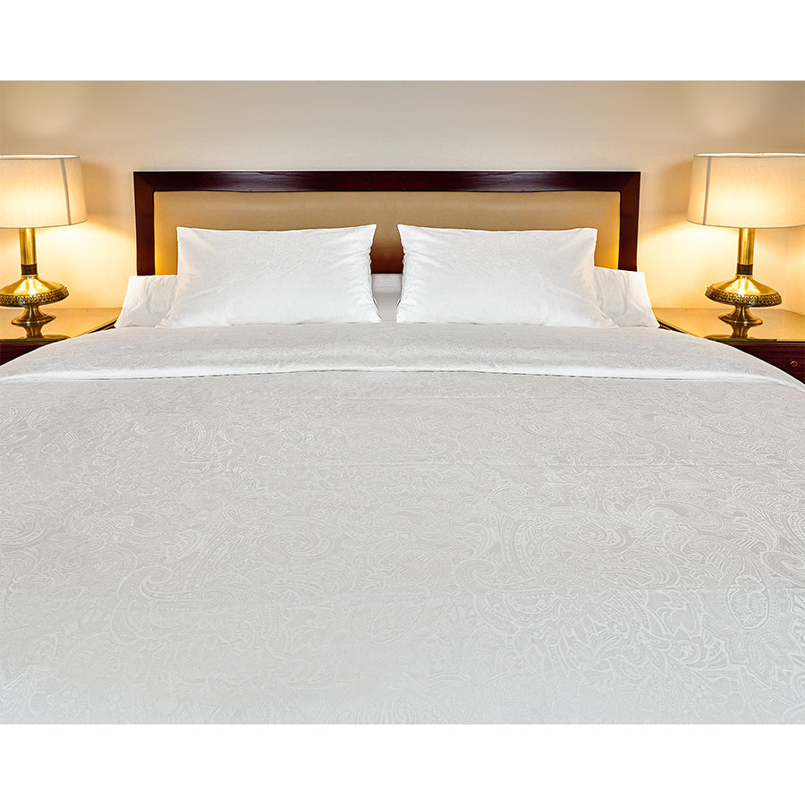 White Jacquard Duvet Cover