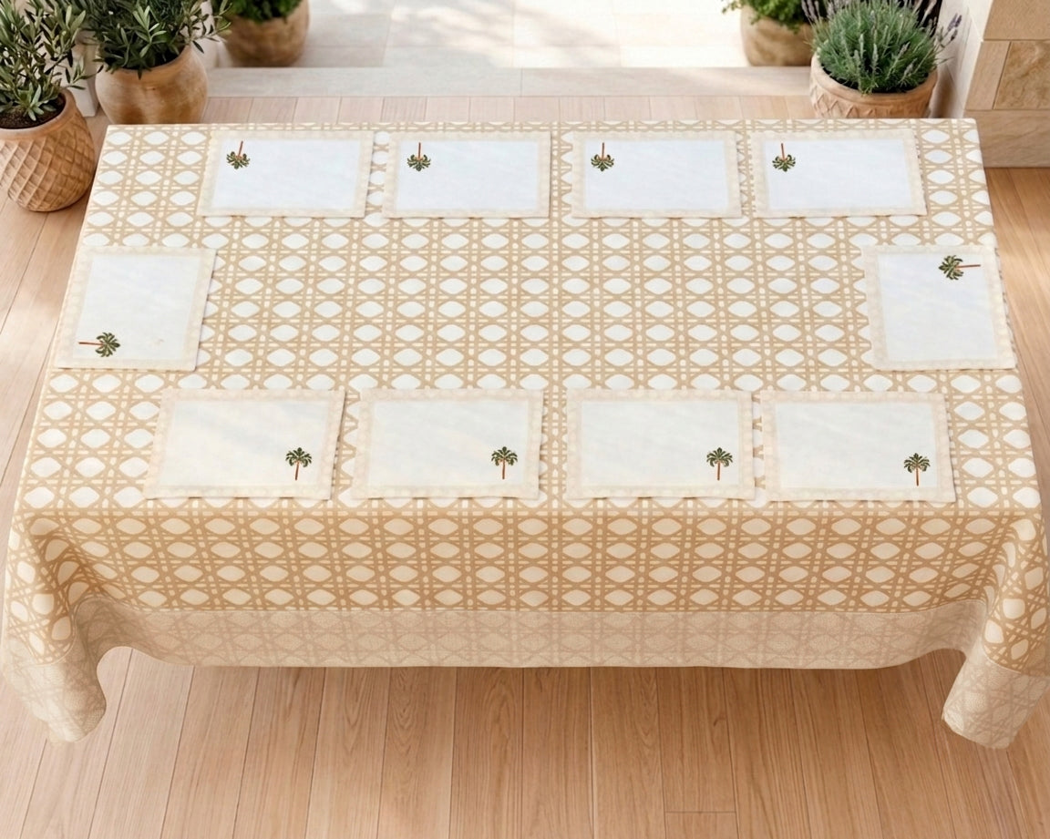 Rattan Tablecloth with Placemates OFFER