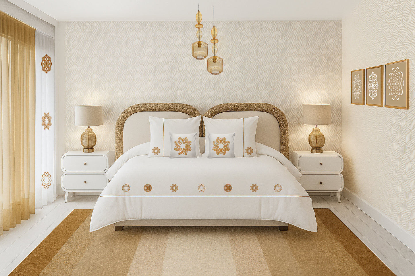 Gold Table Lamp by Sara's Corner