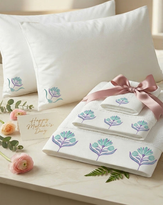 Embroidered set