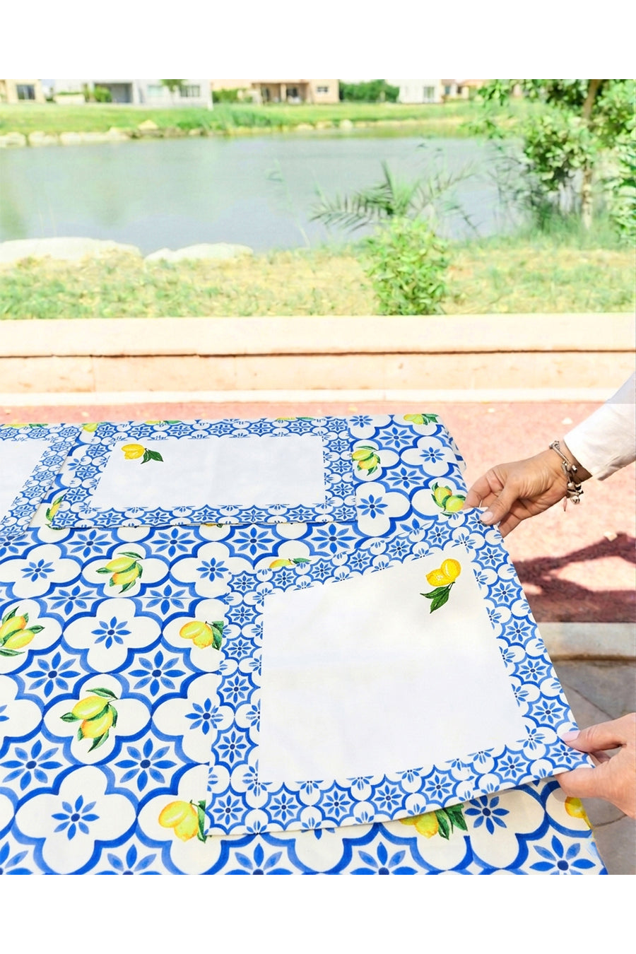 Lemon Tablecloth with Placemates OFFER