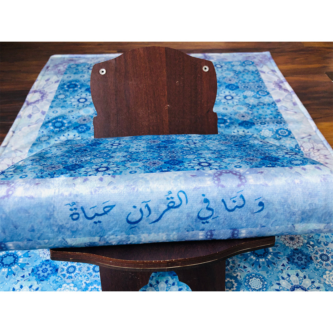 Blue Floral Full praying set .