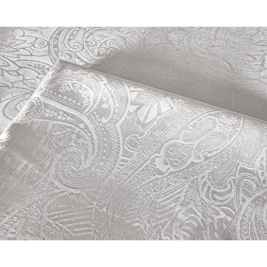White Jacquard  Fitted Sheet