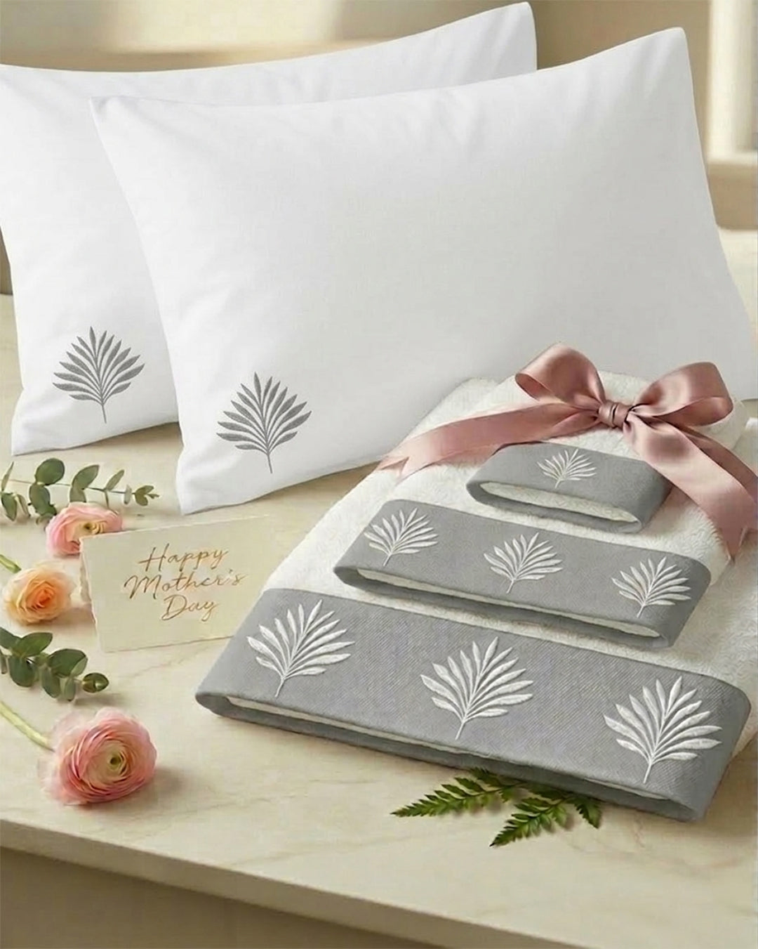 Embroidered set