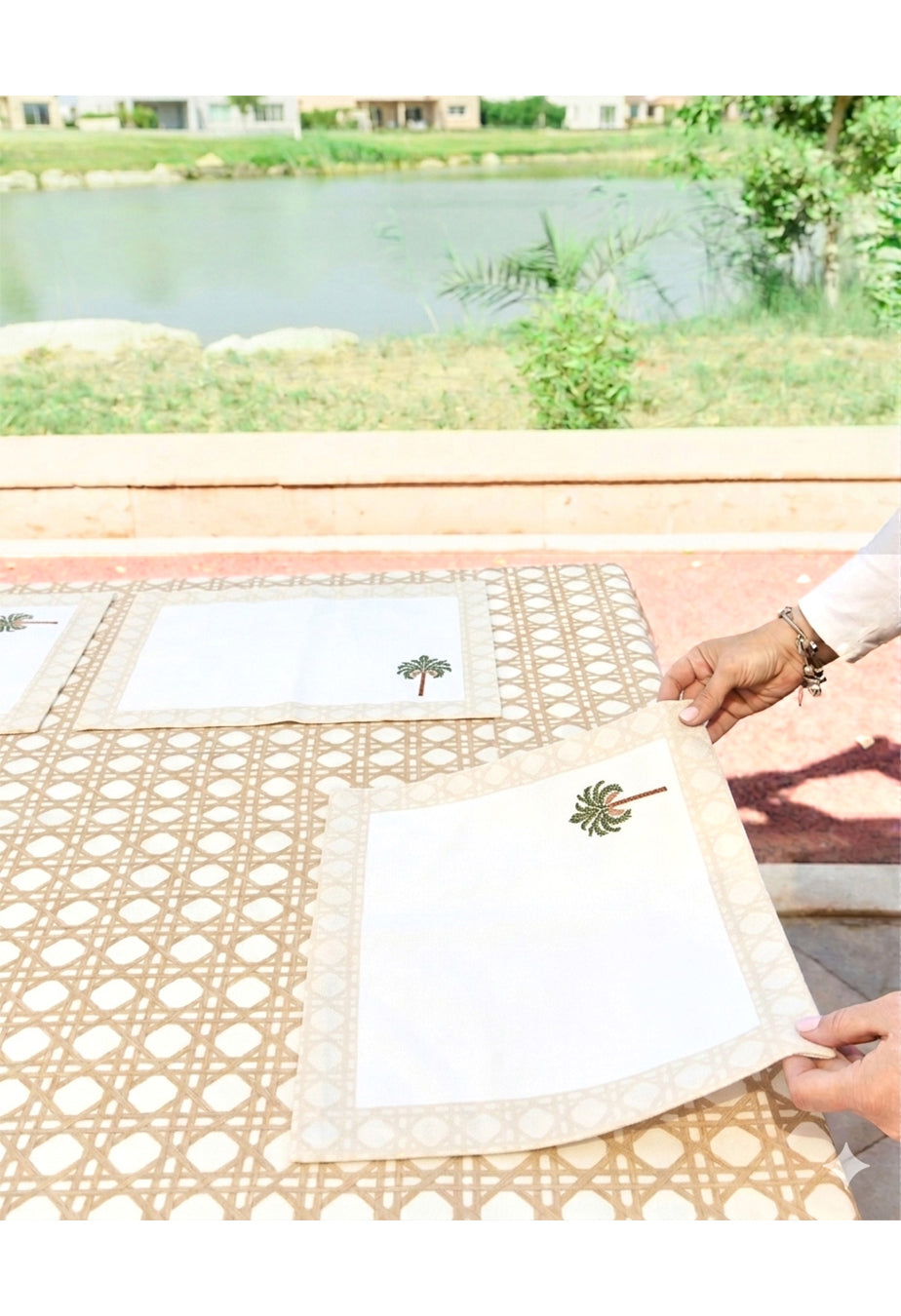 Rattan Tablecloth with Placemates OFFER