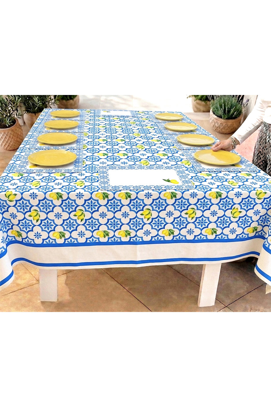 Lemon Tablecloth with Placemates OFFER