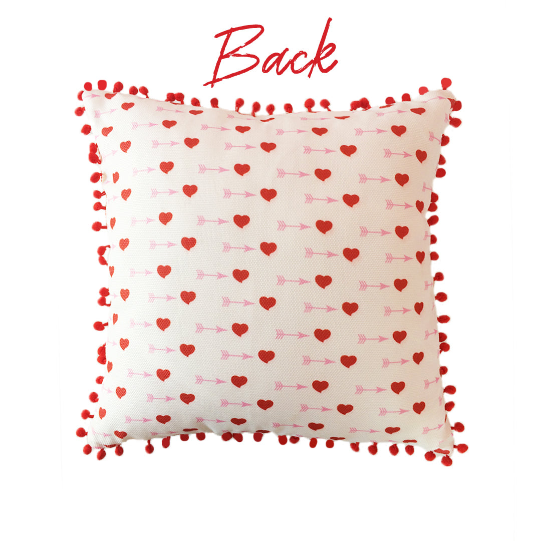 Embroidered Love Cushion