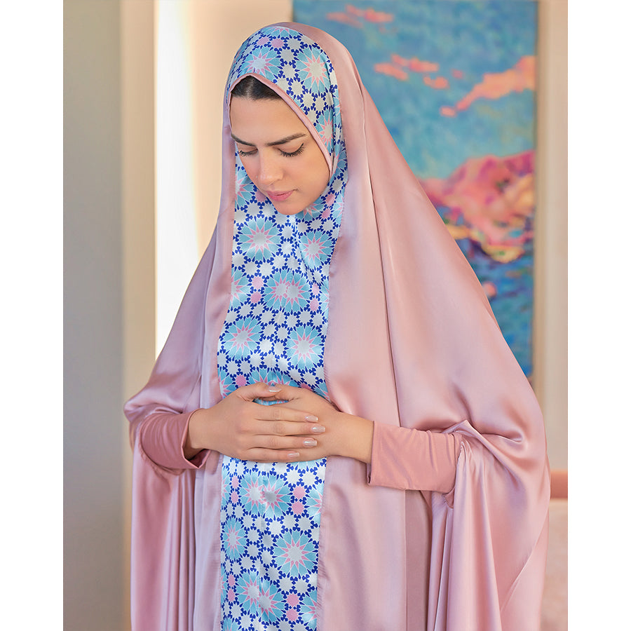 Pink Flower mandala Full praying set