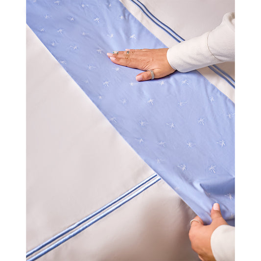 Light Blue Palm Upper sheet