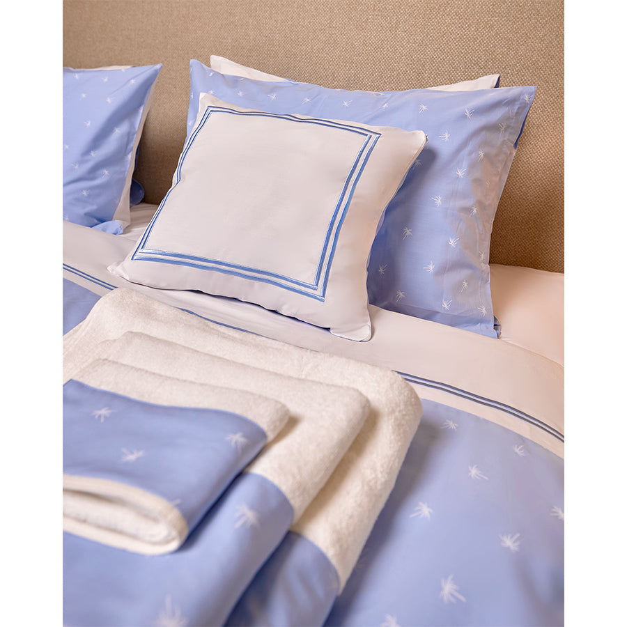 Light Blue Palm Pillow Cases
