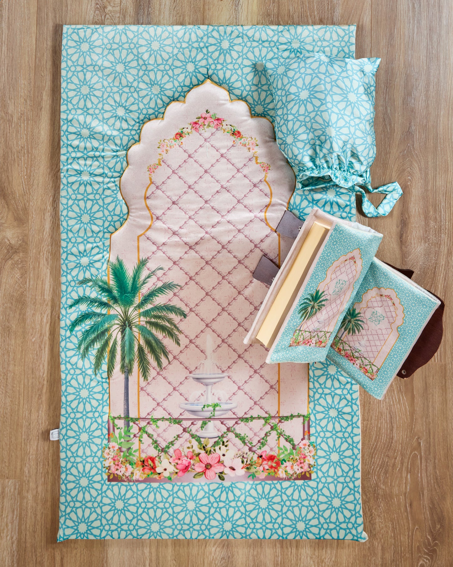 Mint Flowery  Full praying set