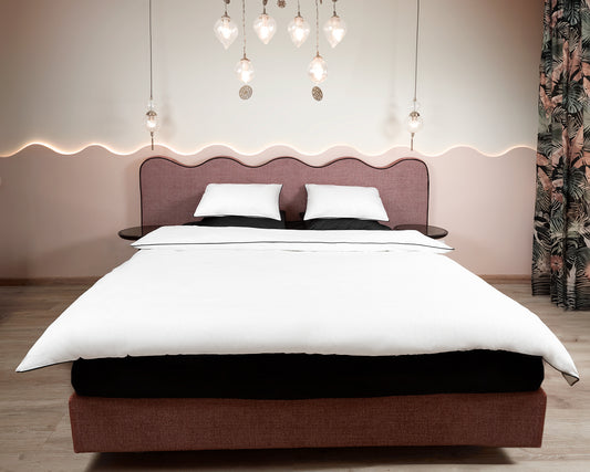 Black Piping Duvet cover