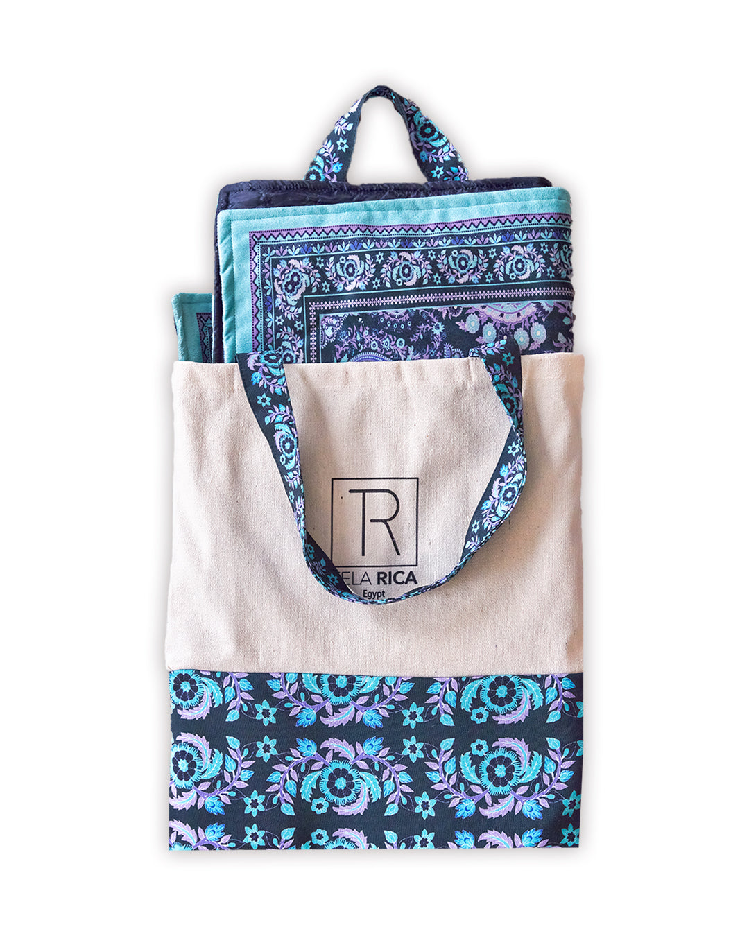 Navy Flowery Full praying set