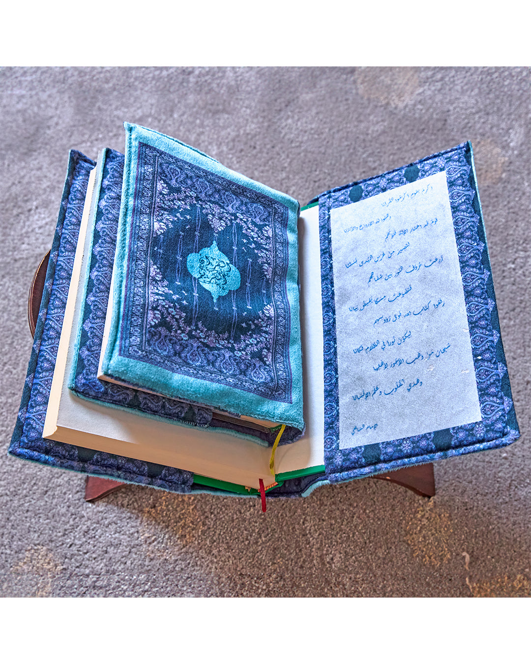 Navy Flowery Full praying set