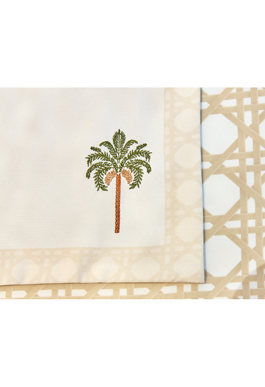 Rattan embroidered Placemats