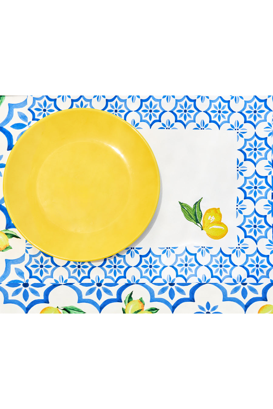 Lemon embroidered Placemats