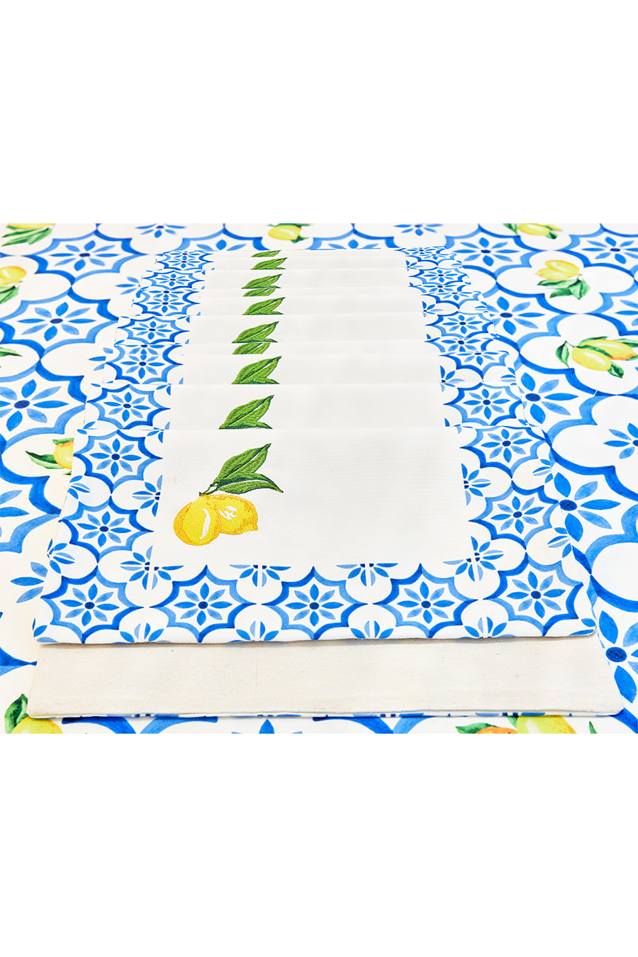 Lemon embroidered Placemats