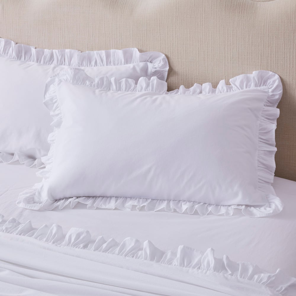 Ruffles Upper sheet+2 pillow cases