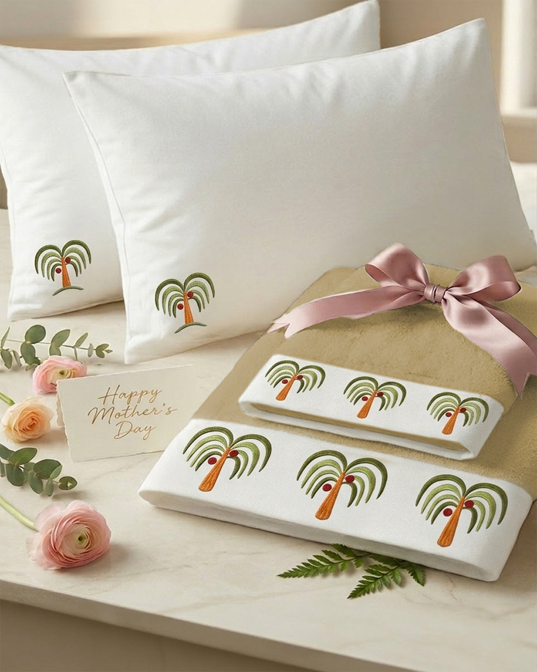 Embroidered set