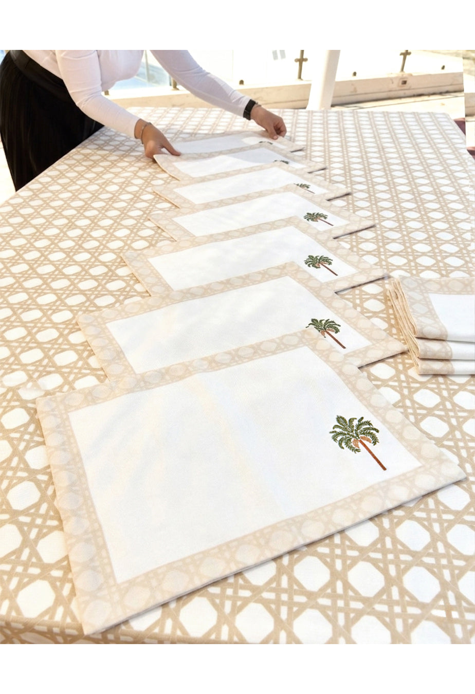 Rattan Tablecloth with Placemates OFFER