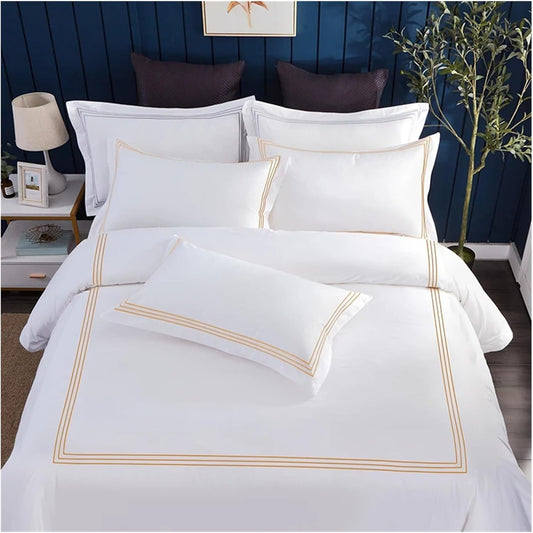 Embroidered 3 Frames Duvet Cover