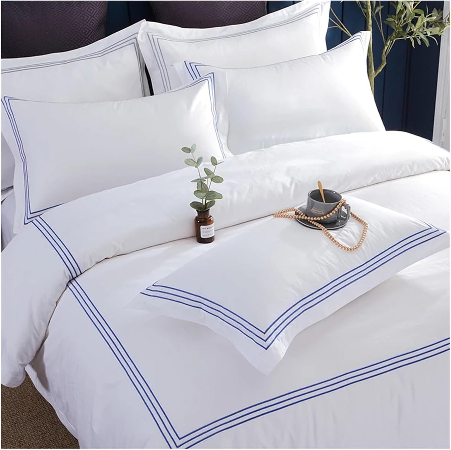 Embroidered 3 frames Full Bed set