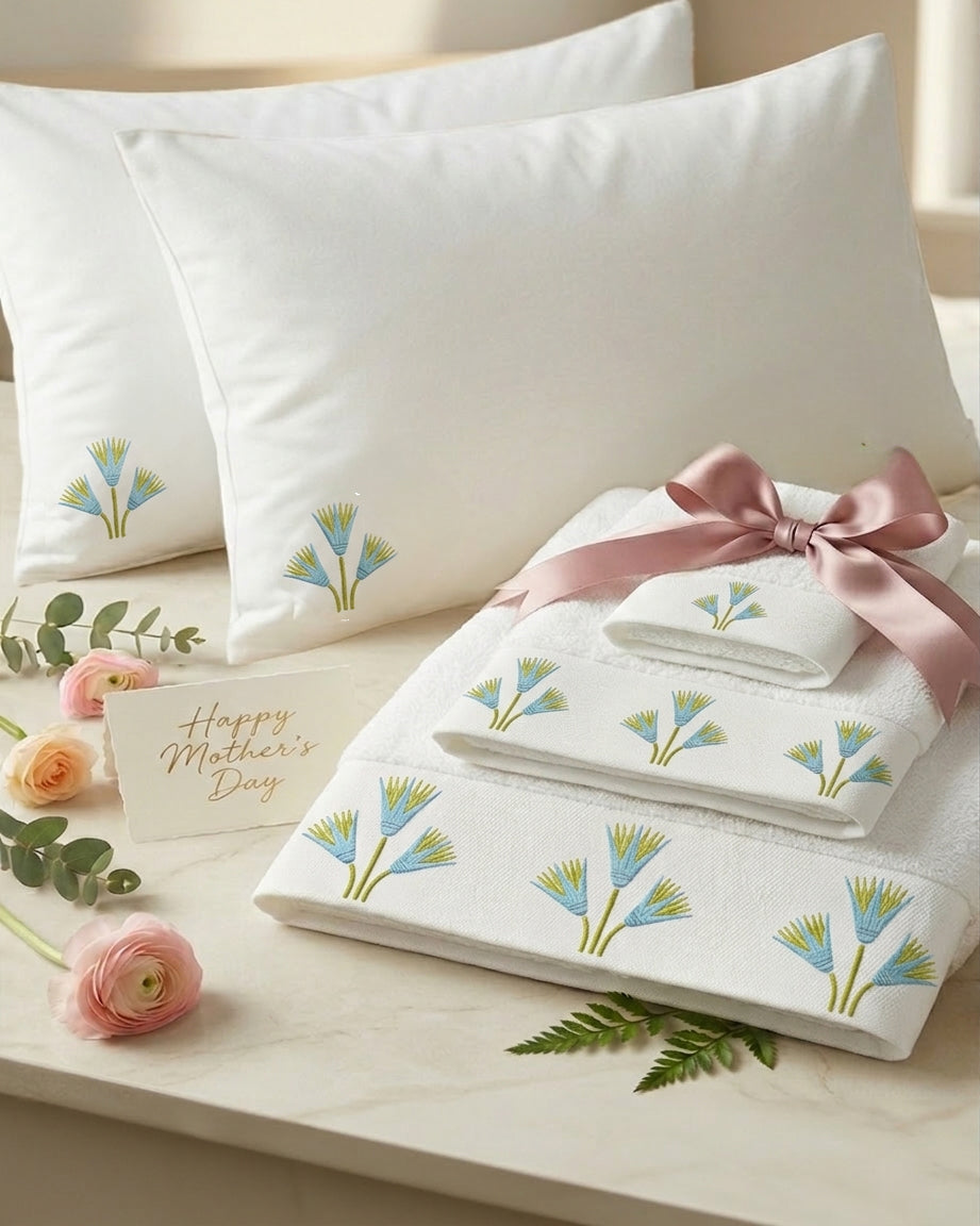 Embroidered set