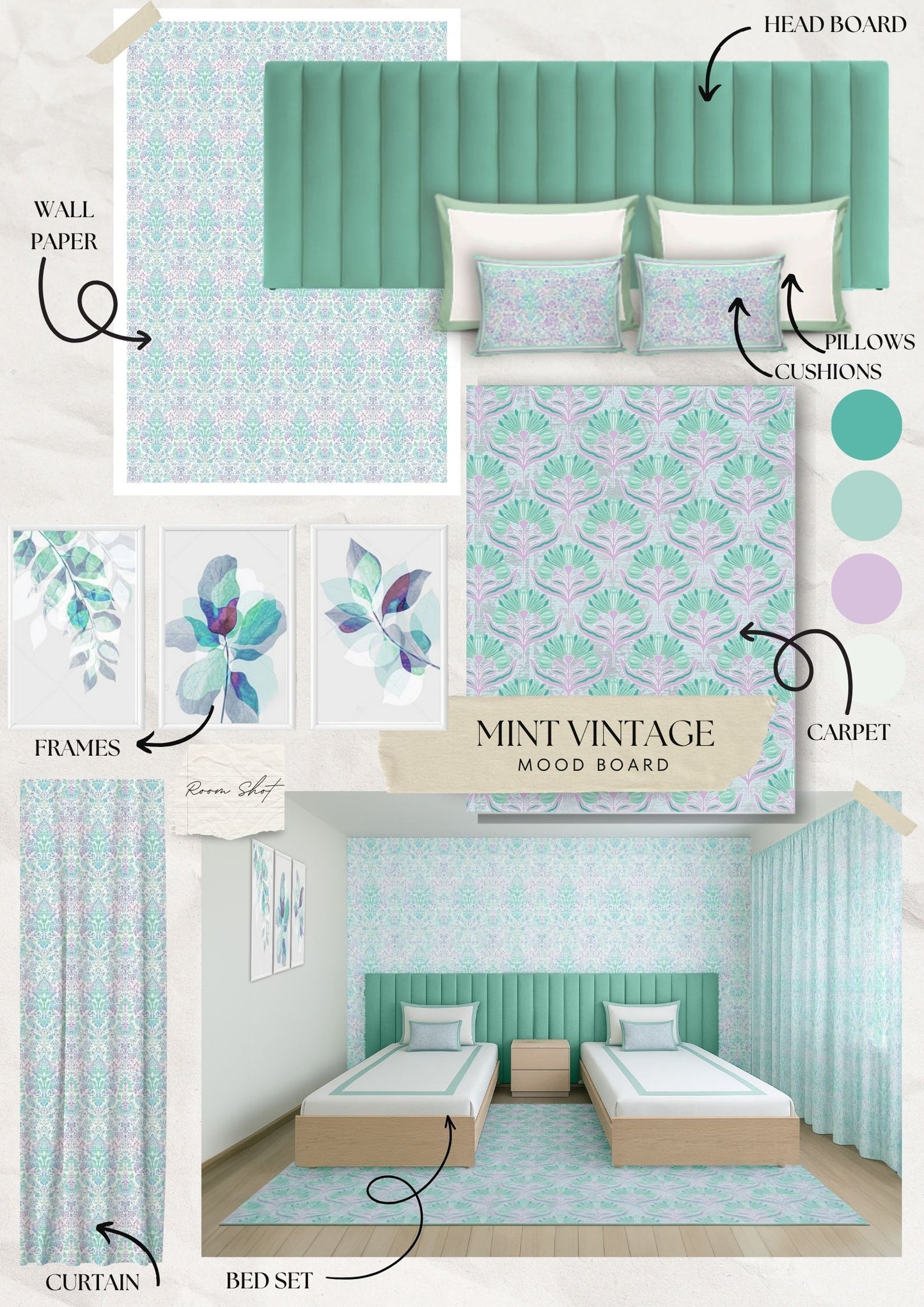 Mint Vintage Carpet