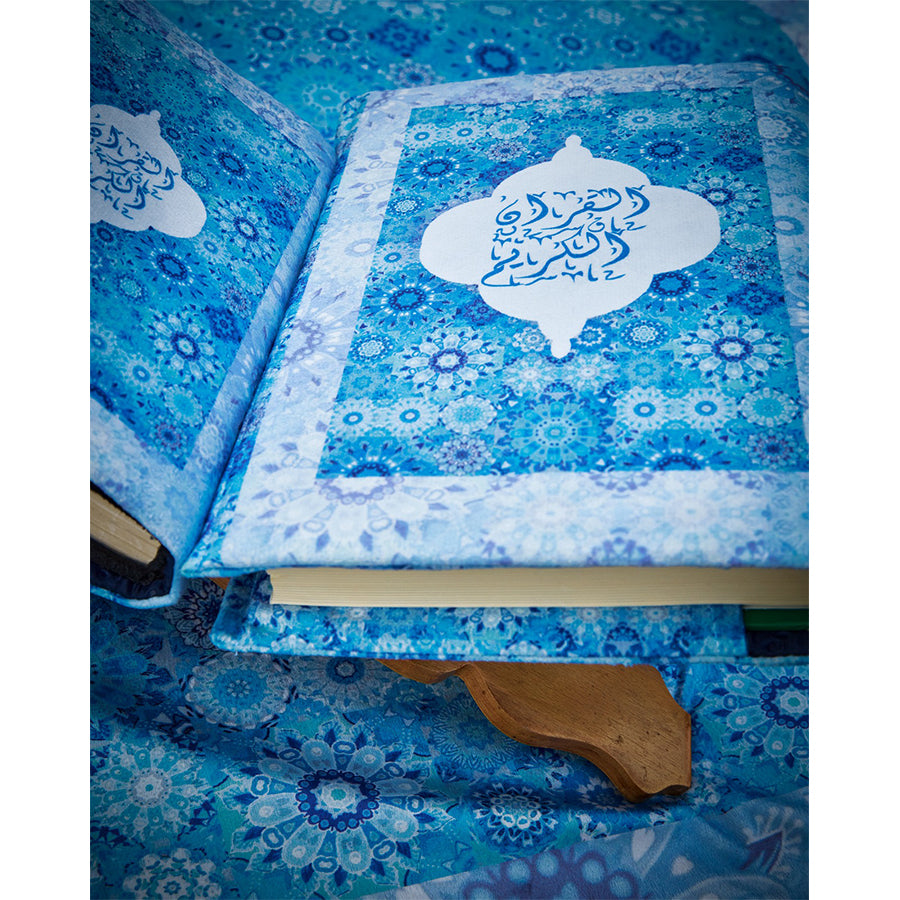 Blue Floral Full praying set .
