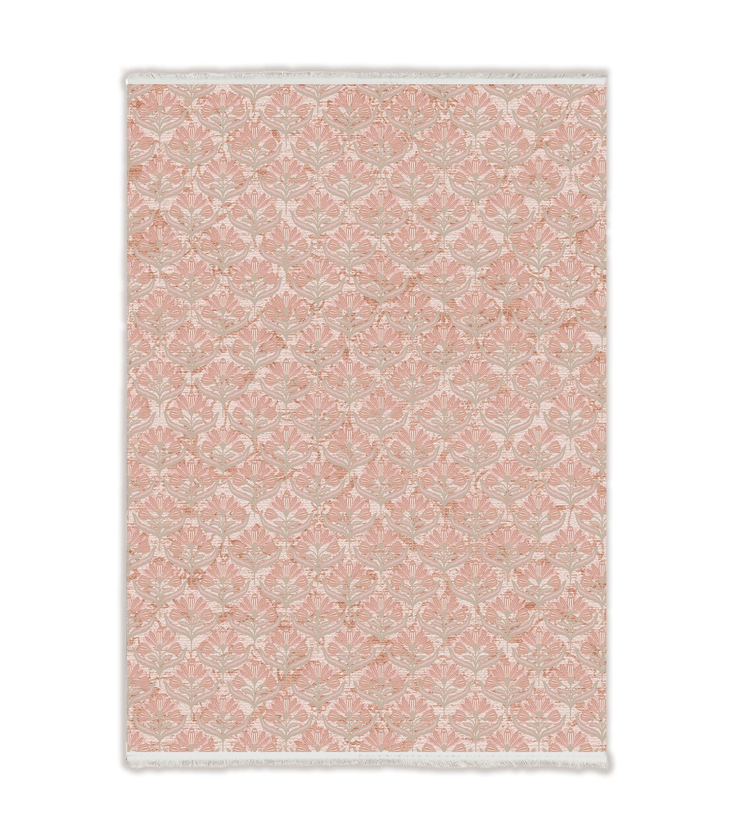 Salmon Flowers Carpet