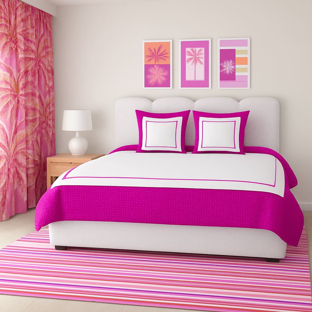 Pink Palm Frame Artwork.