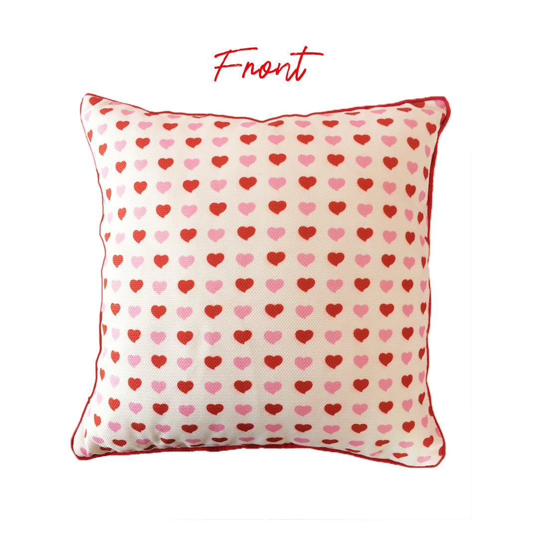 Embroidered Love Cushion