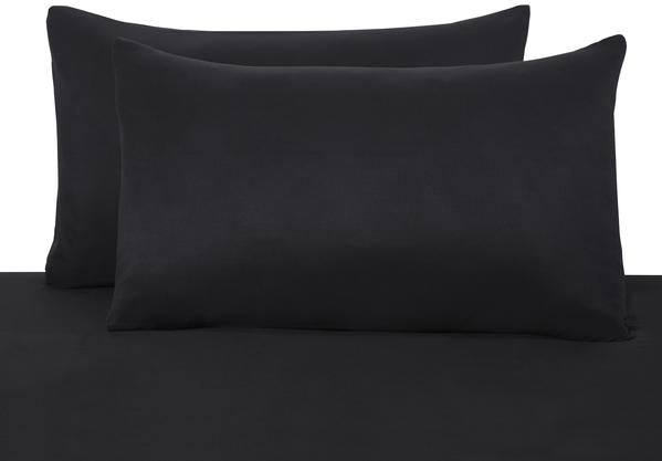 Black Plain Pillow Cases