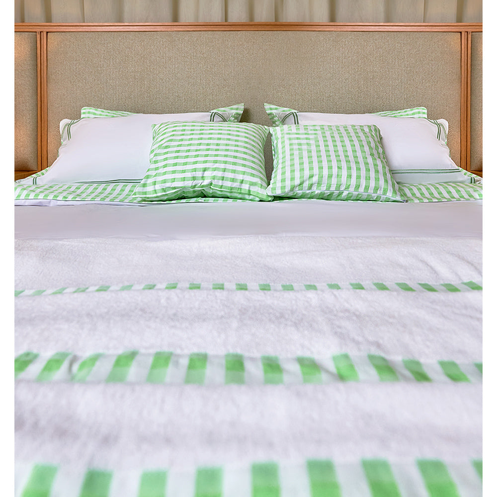 Green Checks Full Bed set