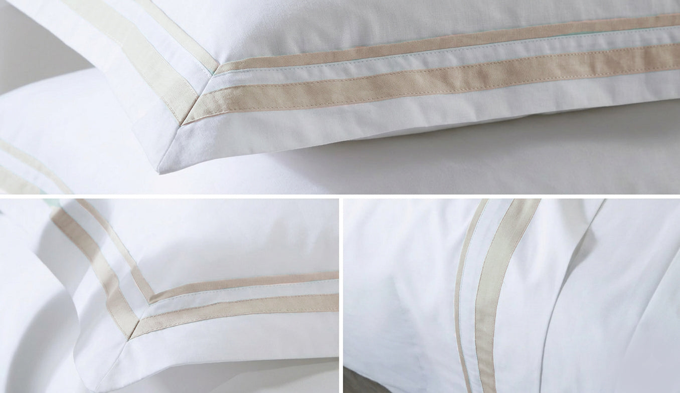 Borders Upper sheet+2 pillow cases