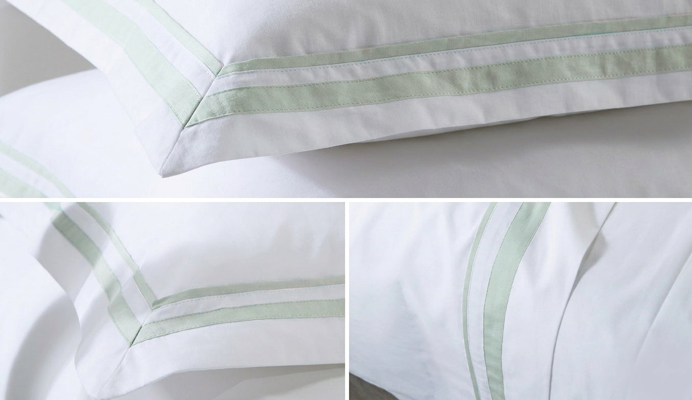 Borders Upper sheet+2 pillow cases