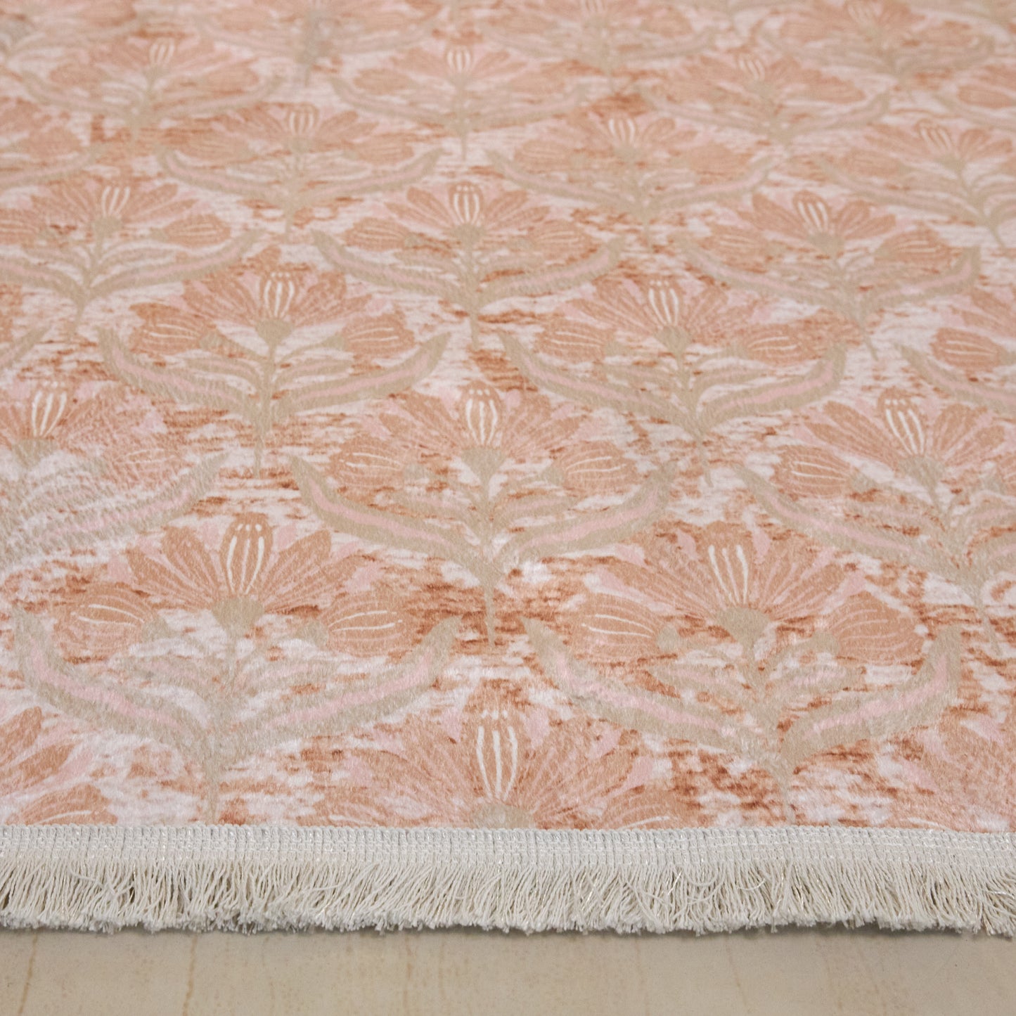 Salmon Flowers Carpet