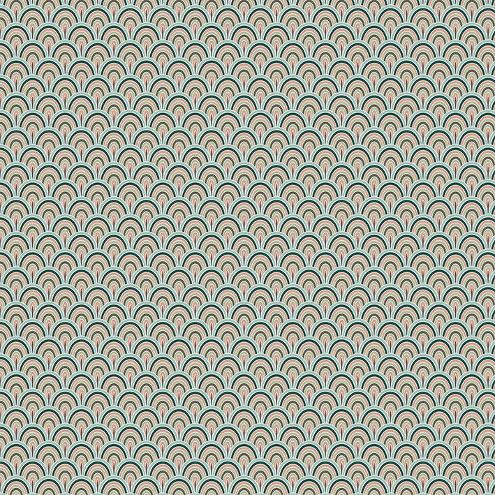 Green Shades Circle Wallpaper