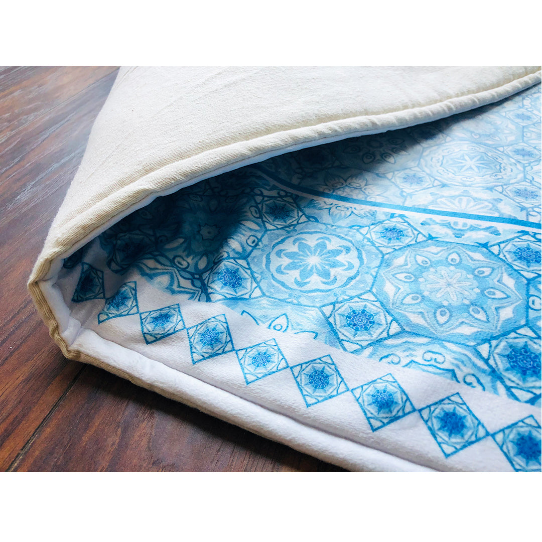 Light blue Padded Praying Carpet