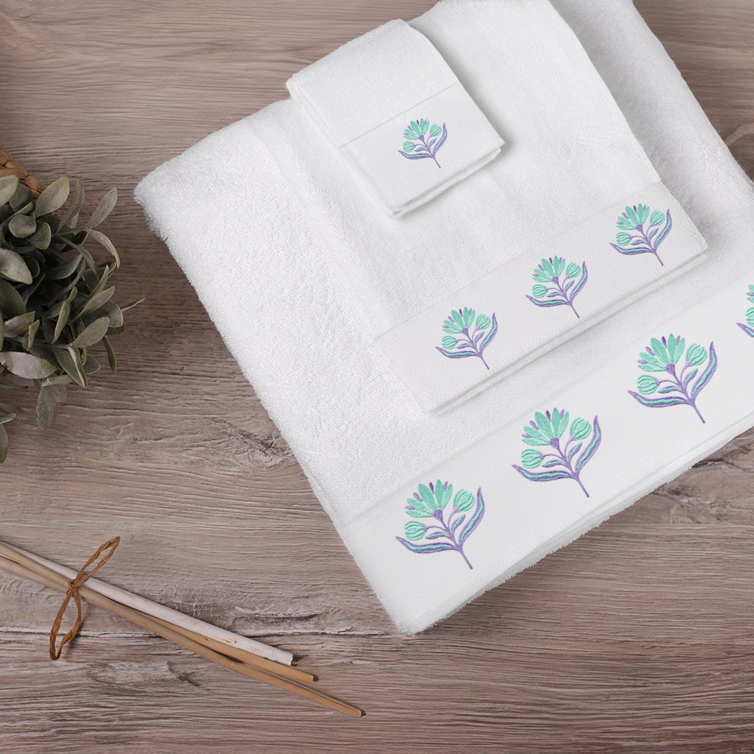 Embroidered set