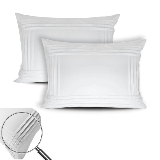 White Pleated Pillow Cases