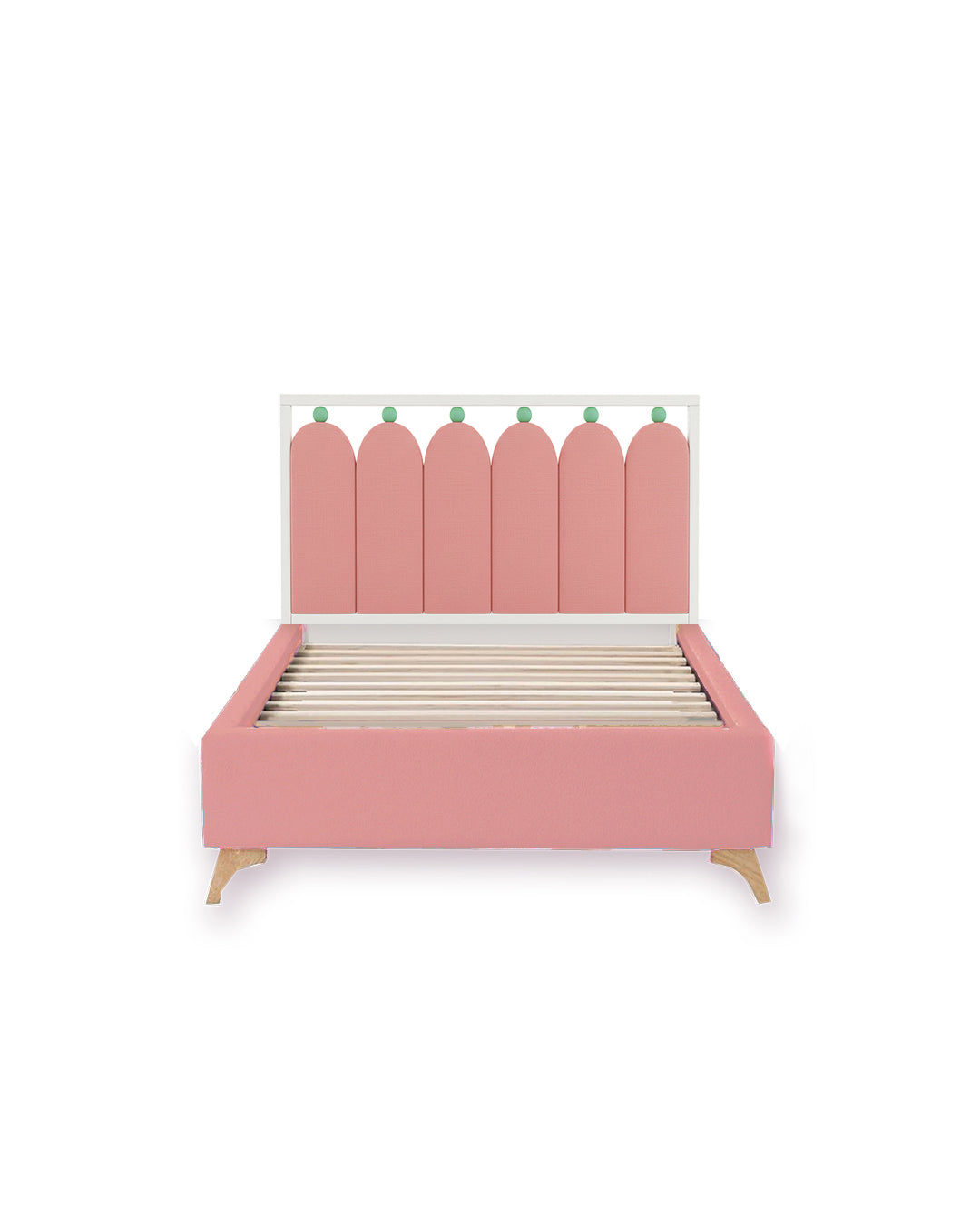 Rise shine Full wood x velvet Full Bed