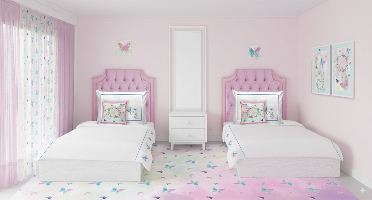 Roses wood x velvet Full Bed