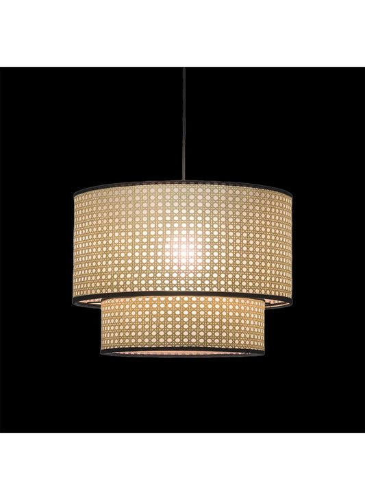 Double-Layer Rattan Pendant light by Wadi Home