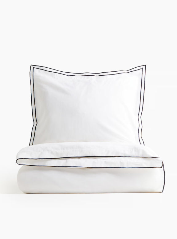 Outer embroidered Duvet cover+2 pillow cases