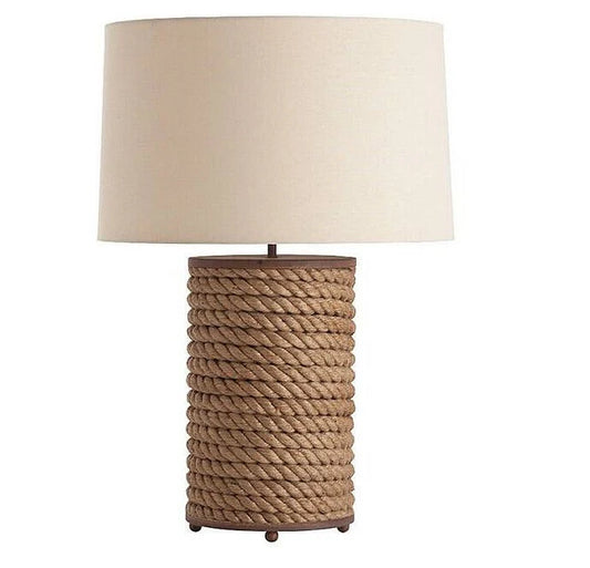 Rustic Rope-Wrapped Table Lamp by Wadi Home