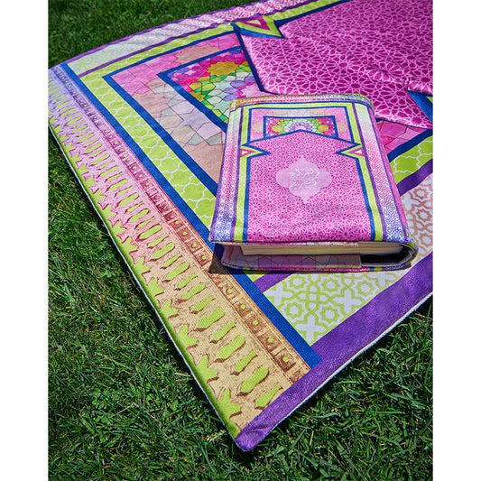 Purple lemon Padded  Carpet + Quran Cover