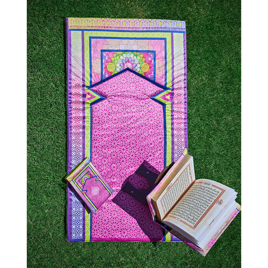 Purple lemon Padded Praying Carpet