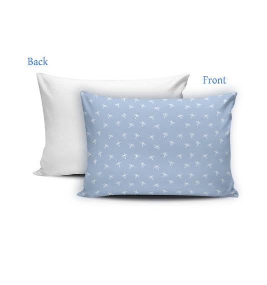 Light Blue Palm Pillow Cases.
